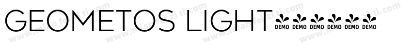 geometos light字体转换